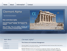 Tablet Screenshot of clermontalpha.com